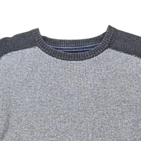 Eddie Bauer‎ Wool Waffle Knit Sweater Gray Medium - Picture 3 of 12